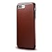 technext020 iPhone 7 Plus Brown Leather Case/iPhone 8 Plus Brown Leather Case, Ultra Slim Fit Artificial PU Synthetic Leather Case Shock Resistance Cover for iPhone 7 Plus/iPhone 8 Plus Brown