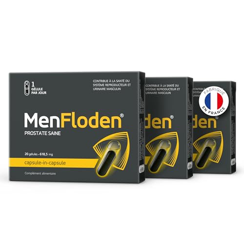 MenFloden – Innovation pour une prostate saine. Formule liquide puissante à triple action. Cucurbita pepo, Serenoa repens, Flowens®. 1 gélule par jour. Testé en laboratoire (60 Prises)