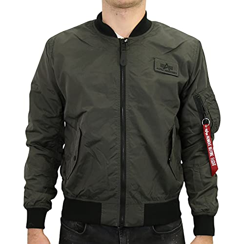 Alpha Industries Herren MA-1 TTC Bomberjacke, Greyblack, XXL