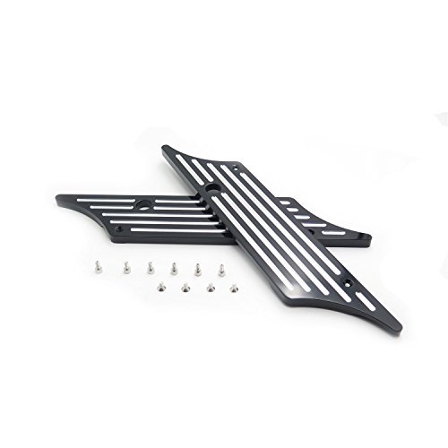 Kit Cubierta Cerradura Alforja para Motocicleta XKMT Negro miniatura 4
