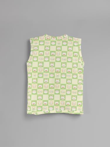 Image of HELLCAT 100% Cotton Front Open Jhabla Vest & T Shirt for Babies - Pack of 5 (Unisex,Sleeveless)