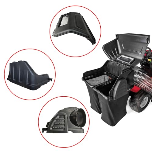 Gabasinover Twin Bagger Hood Assembly Compatible with mtd Riding Lawn Mowers 42 46 Various Troy-Bilt Cub Cadet craftsman most Top Model 931-05474B - Thumbnail 6