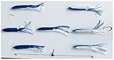 Reel Draggin' Tackle Squid Bird Bar, The Ultimate Offshore Spreader bar (Blue and White 13 inch...
