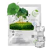 IEA Green Sofort Kältekompresse, 10 Stück, Coolpack Einweg, Eispacks zum knicken, Einmal-Kühlpacks für Prellungen, Insektenstiche und andere Verletzungen, Einfach verwendbare Kühlpads