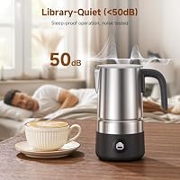 AMZCHEF Electric Milk Frother and Steamer 8-in-1, 17oz/500ml Large Pitcher — image 6