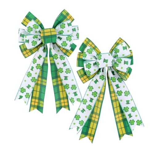 Veemoon 2 Stück Schamrock St. Patricks Day Schleifen