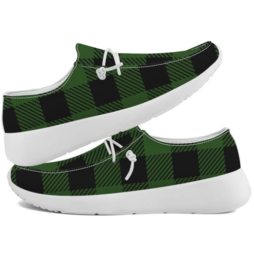 Quorax Loafers for Women Men Plaid Slip-on Shoes Casual Shoes Gifts for Men Women 6