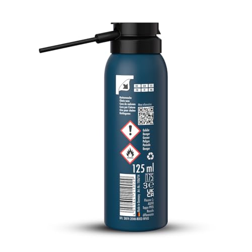 TUNAP SPORTS Kettenwachs Ultimate - 125 ml | Fahrrad-Trockenschmierung Spray für die Kette auf Wachs-Basis | Geschmeidiges Schmierfett | E-Bike Ready | Made in Germany