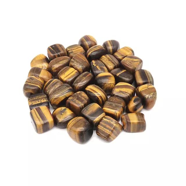 Tiger Eye Tumble Stone : pierres roulées naturelles pour reiki et lithothérapie 100g