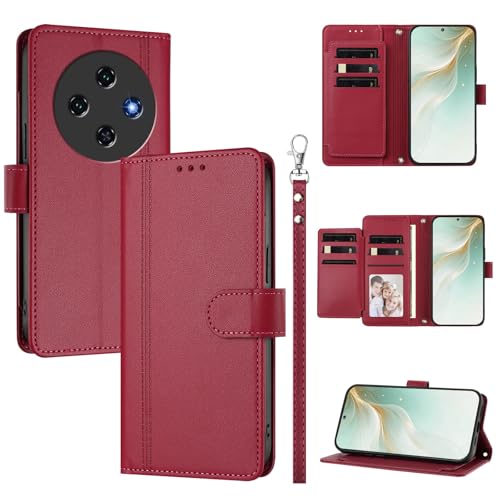 �X�}�z�P�[�X �Ή��@�� for Oukitel C5 2025 �X�}�z�P�[�X�y�E�H���b�g�f�U�C�� �f���A���J�[�h�X���b�g �L���b�V�� �t���b�v���X�^���h �����h�~�zRed