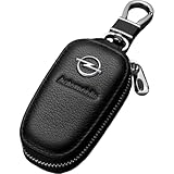 MATERIAL: la superficie de nuestro llavero para coche está hecha de cuero de alta calidad, suave y cómodo, que protege las llaves de daños, polvo y arañazos