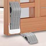 Design de Rangement Mural : Grâce à la fixation, les cales peuvent être montées discrètement derrière une porte ou contre un mur, permettant un rangement facile lorsque non utilisées.