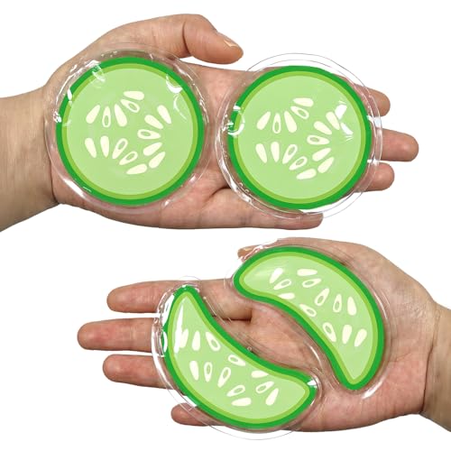 Image of ZNOCUETOD Reusable Gel Eye Pads for Puffiness & Dark Circles - Cold /Warm Therapy Compress with Cooling Under Eye Patches, Reduces Wrinkles & Redness, Pain Relief Eye Mask for Relaxation