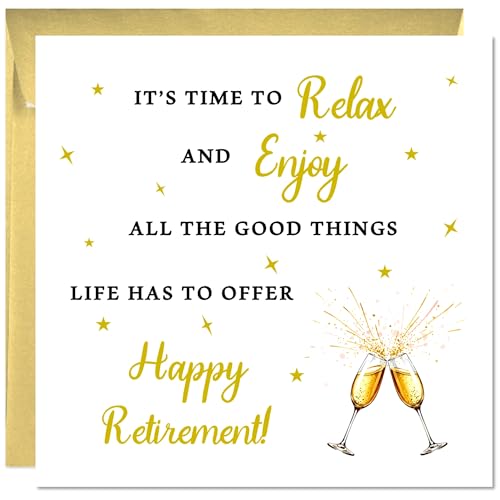 Printperfect - Retirement Card - Congratulations On Your Retirement - Thoughtful Good Luck On Your Retirement For Her Or Him