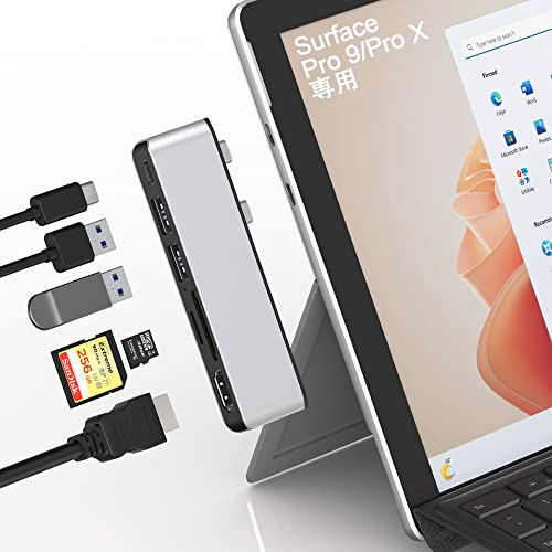 Amazon | Surface Pro 9/10/11 USB ハブ USB-C Thunerbolt 4