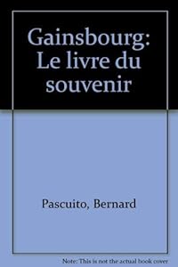 Livres Couvertures de Gainsbourg, le livre du souvenir