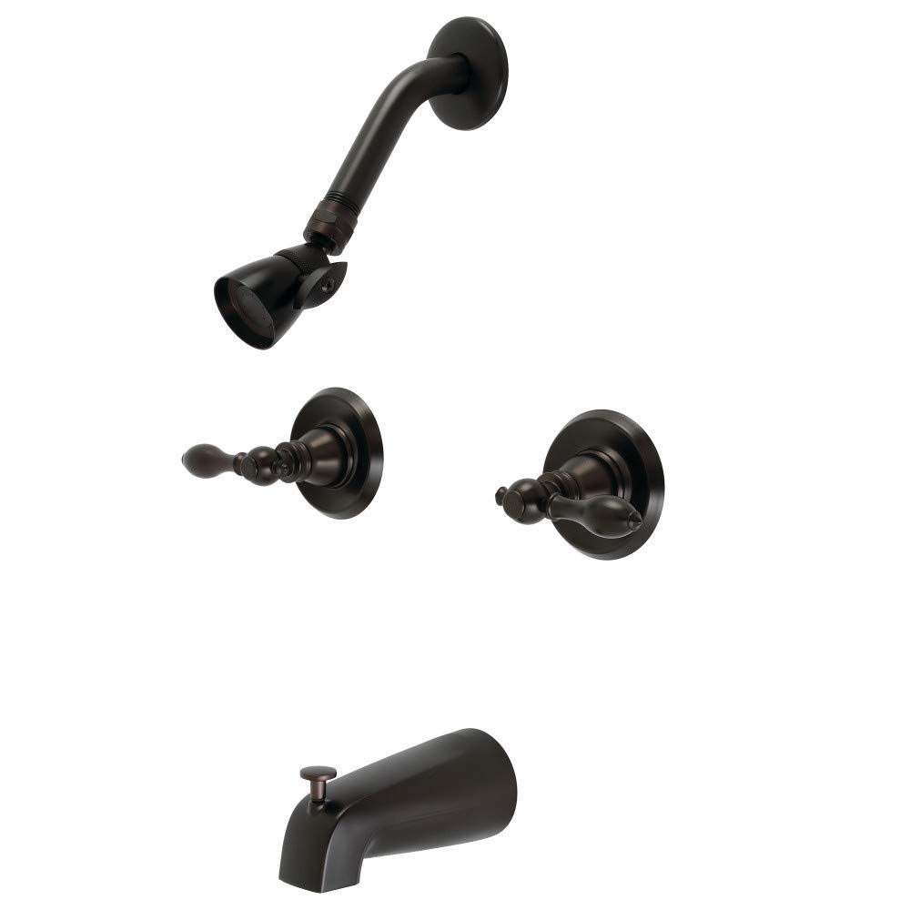 Robinet bain douche Kingston Brass bronze pour remplacer une robinetterie entartrée