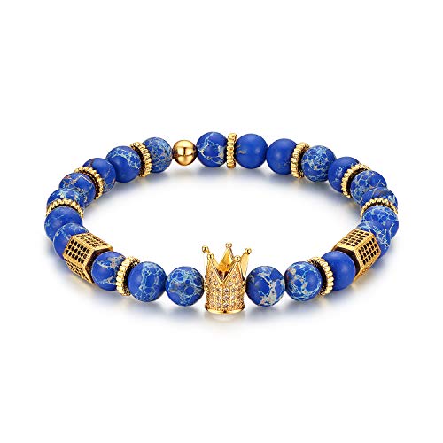 Pulsera Charm Corona CZ Crown King 8mm Cupimatch miniatura 1