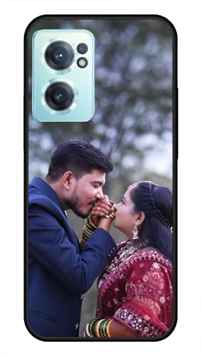Image of NDCOM for Customised OnePlus Nord CE 2 5G Back Cover | Slim Nord CE 2 Phone Case | OnePlus Nord CE 2 Mobile Cover DIY Personalised Photo Design | Customized Gift Custom Text Name Printed Metal Case