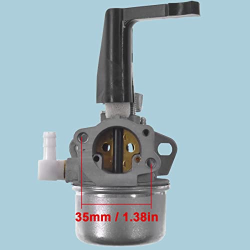 ZAMDOE Gaźnik do Briggs & Stratton 110402 110412 215369 Pręt silnika z silnikiem 696065 697422 Gaźnik Filtr powietrza Świeca zapłonowa Uszczelki węży paliwowych