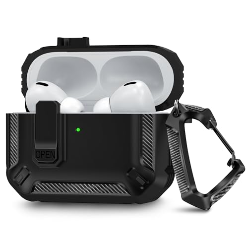 Image of Sounce Premium Military Grade Protective Earbuds Case Cover Compatible with AirPods Pro 3 Shockproof and Lightweight Design Earbuds Case Cover Compatible with MagSafe Support for Everyday Use (Black)