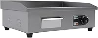 YDOOLNG 22" Electric Countertop Griddle 1600W Stainless Steel Flat Top Grill, Adjustable 50-300°C Temp, Teppanyaki Model 821