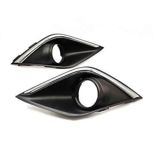 Nonuink Couvercles Phares Antibrouillard pour Mitsubishi pour Outlander Couvercle Lunette Lampe Antibrouillard Couvercle Cadre Capot Phare Antibrouillard (Color : 1 Pair)