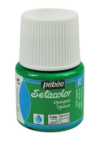 Pebeo Setacolor Fabric Paint 45ml Bottles | Opaque Colour Range | NEW (Leaf Green)