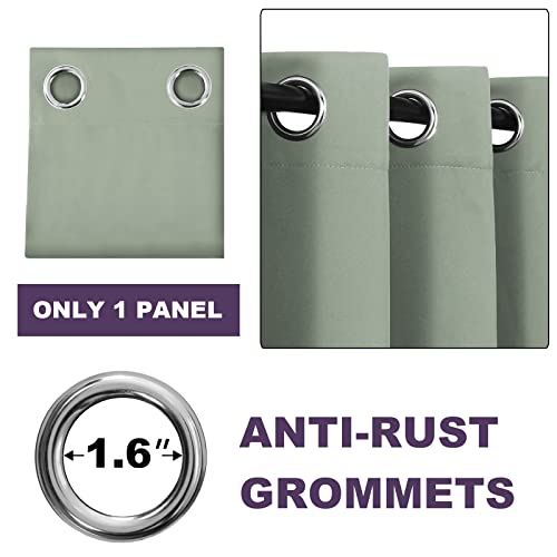 Meillemaison 100% Blackout Window Curtain Panels For Bedroom Full Light Blocking Curtains With Black Liner For Living Room 63 Inches Grommet Curtains(1 Panel, Sage) (Mmcssqzgd63C32) #TOP2