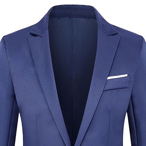 Men's Fashion Business Casual Suit Coat One Button Lightweight Sport Coats Slim Fit Suit Blazer Jacket2