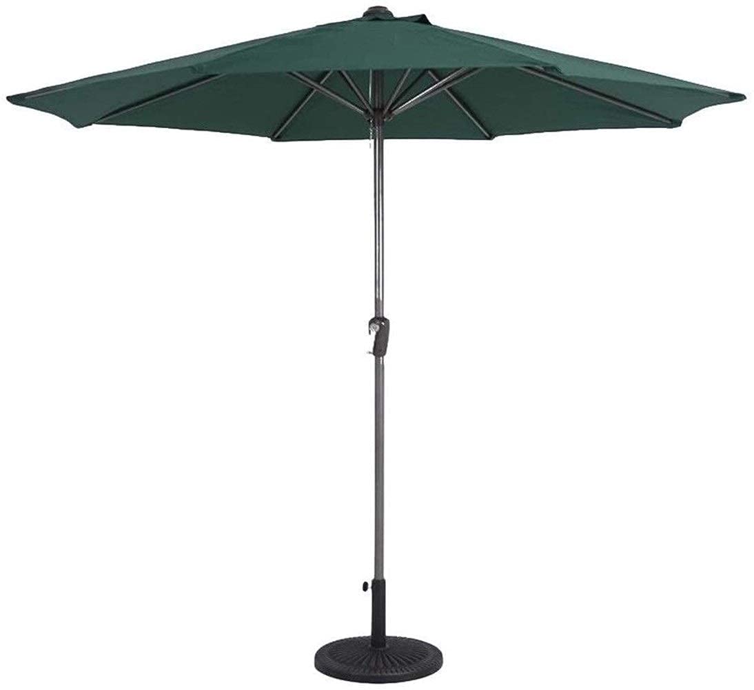 Parasol de patio al aire libre de 9ft con refugio solar portatil 6