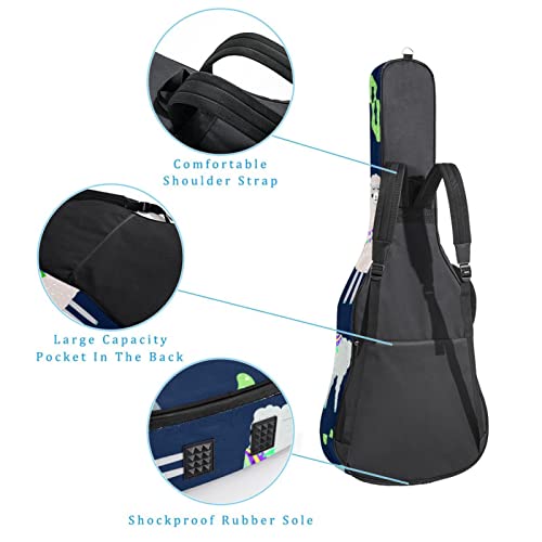 Hondank Housse imperméable pour guitare acoustique avec double bandoulière et poche Motif feuilles Vert, Multicolore 02… - Les Beatles, Paul McCartney, John Lennon, RIngo Starr, George Harrison Hondank Housse imperméable pour guitare acoustique avec double bandoulière et poche Motif feuilles Vert, Multicolore 02… – Image 4