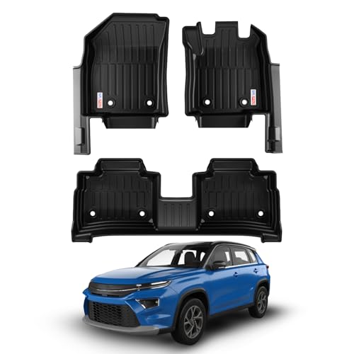 Image of Car Floor Mat for Hyryder (2023 Onwards) Custom Fit, Heavy Duty & Anti-Slip 3D TPE Floor Mat | Easy to Clean, All Weather Resistant, Waterproof & Dustproof Car Foot Mat for Hyryder