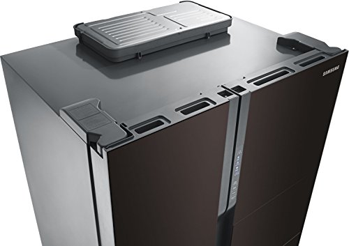 Image of Samsung 591 L Frost Free Side-by-Side Refrigerator(RS554NRUA9M /TL, Wine Glass Mirror Finish)