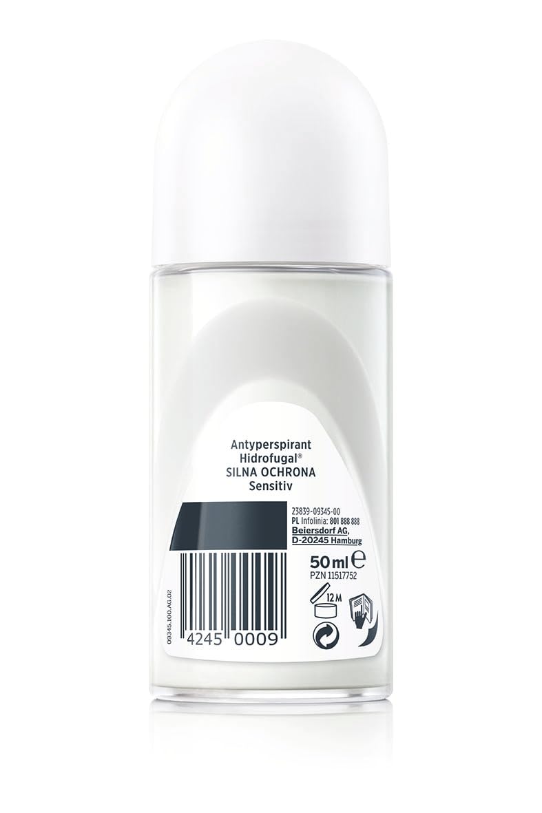 Hidrofugal® SENSITIV SILNA OCHRONA Antyperspirant w kulce, bazzapachowy, dla skóry wrażliwej, unisex 50 ml