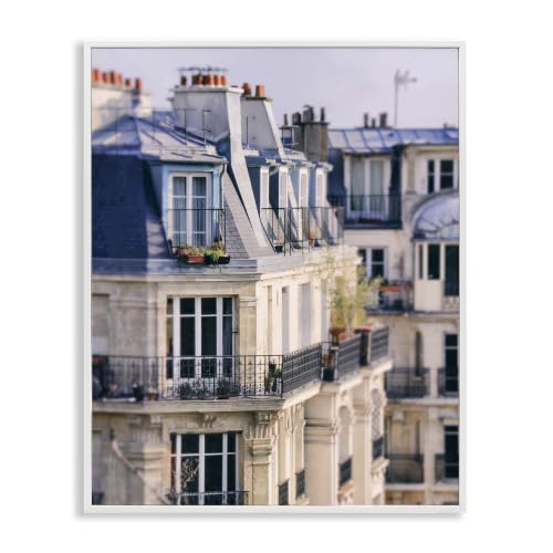 Parisian Architecture Cityscape, 11 x 14 Inch Framed Giclée Print