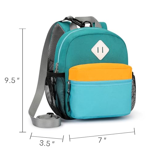 Image of STEAMEDBUN Toddler Backpack Leash for 1-3: Backpack with Leash for Boys Girls - Anti-Lost Harness Backpack for Walking, Orange Green Blue
