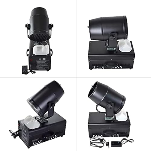 Máquina profesional de nieve TsoLay, máquina generadora de nieve para interiores y exteriores de 2000 W, con cabezal móvil de 90° y control remoto, alcance de rociado de 6 a 8 metros, para bodas, fiestas y eventos miniatura 7