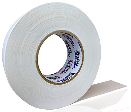Image of Gaffer Tape Gaffer's Choice Ultra - White Gaffers Tape 2 Inch x 60 Yard - THE Biggest ROLL - Heavy Duty Tape - Easiest to Tear Cloth Tape