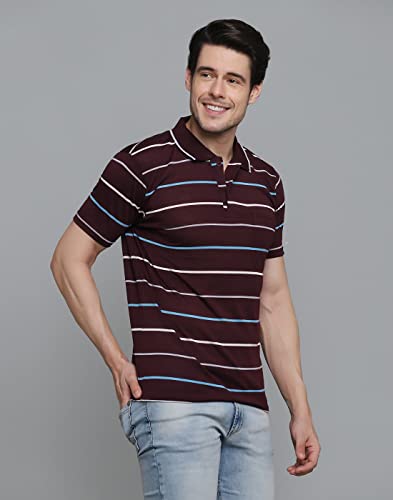 Image of INKKR Striped Men's Polo Neck T-Shirt Combo