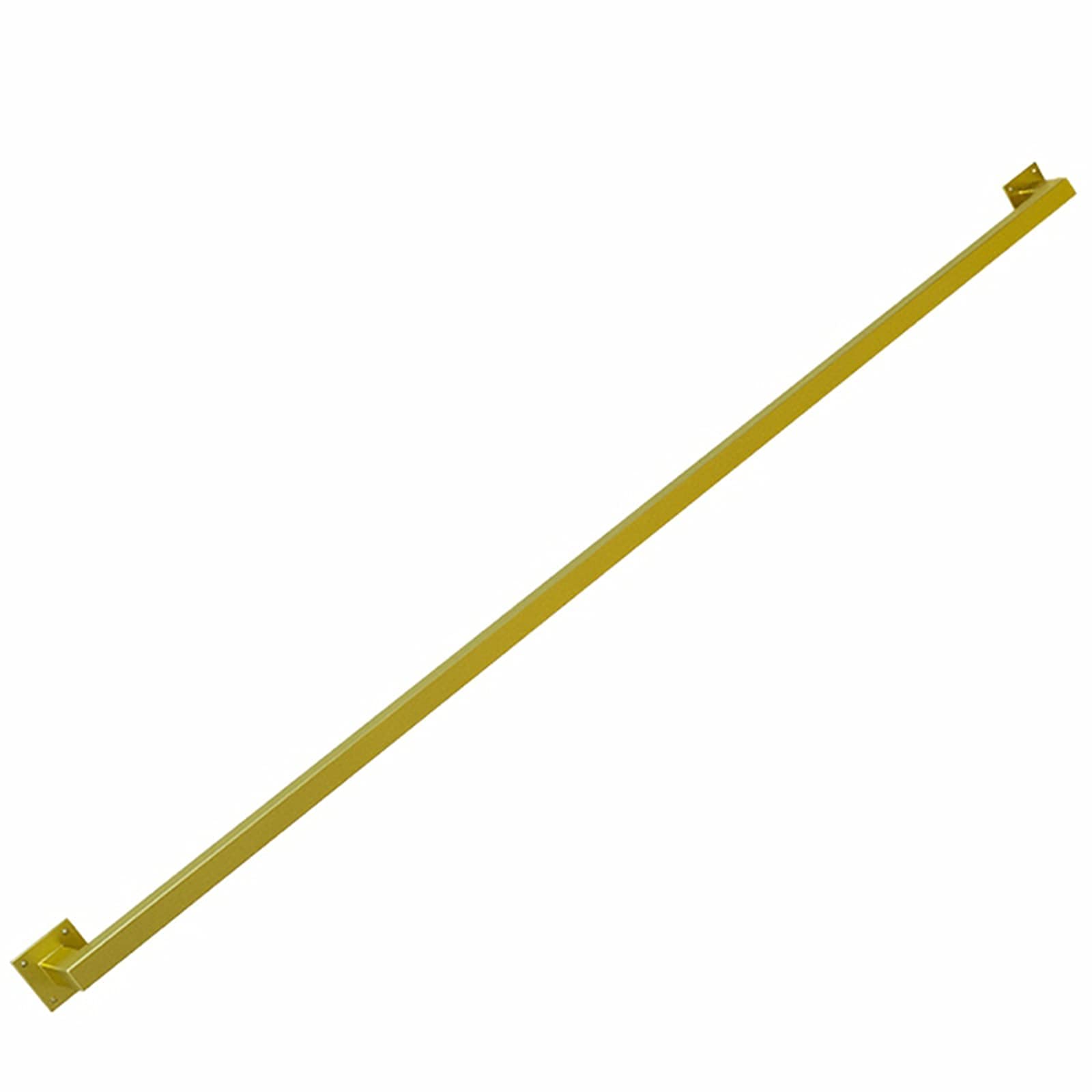 Rampe d'escalier en métal extérieur contre le mur main courante tube carré 4M