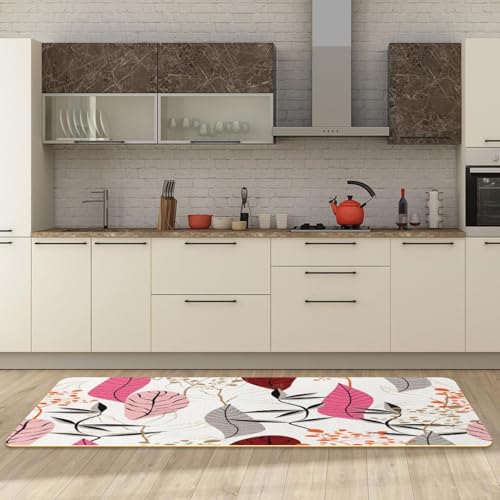 Alfombrillas de cocina antideslizantes VAPOKF lavables para pasillo y hogar 3