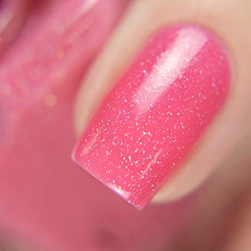 Image of ILNP Paper Heart - Brink Pink Holographic Nail Polish