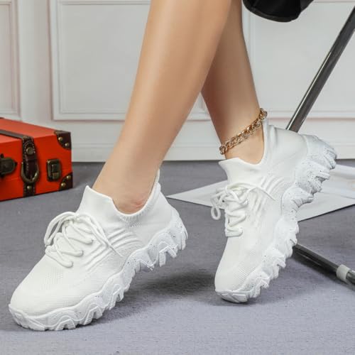Nurse Babe Tennis Shoes Women, Ortho Pro Womens Classic Comfortable Breathable Knit Shoes for Nurses Women on Feet All Day3