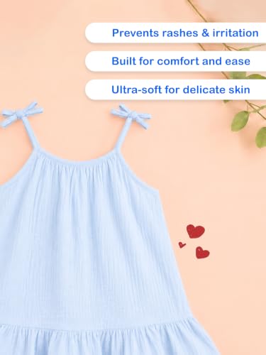 Image of Kidbea Cotton Girls Dress | Ultra-Soft Summer Wear Casual Dress for Kids
