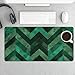 with Emerald Green Desk Mat Non-Slip Laptop Writing Pad Large Keyboard Mousepad with Rubber Base 23.6