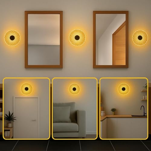 Image of GlowMesh Wall Light for Home Decor | Warm White LED Ceiling Light | Decorative Wall Lamp for Kids, Gift, Party, Home & Office - (1 Pack)