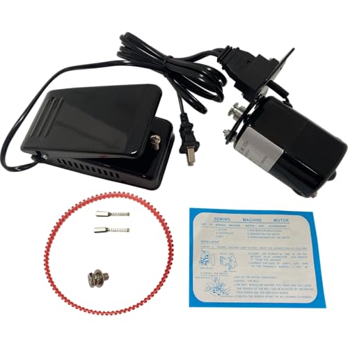 Home Sewing Machine Motor 110VAC 100W Power with Foot Pedal, Motor...