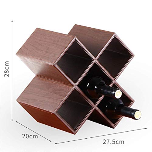 Soporte para botellas de vino de madera blanco miniatura 2