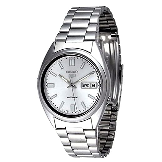 Seiko Reloj Analógico para Hombre de Automático con Correa en Acero Inoxidable SNXS73K1